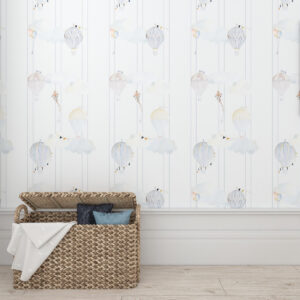 Tapete Ballons und Streifen