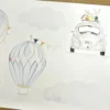 Wandaufkleber für Kinder Käfer Luftballons Wolken