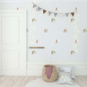 Dekorationen für Kinderzimmer mit einem Kaninchenmotiv