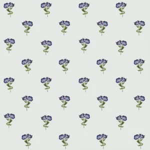 Tapete Eustoma blau für Zuhause Blumentapeten