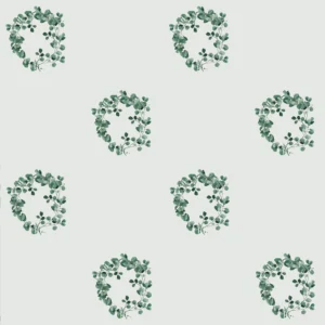 Tapete Blätterkranz für Zuhause Blumentapeten