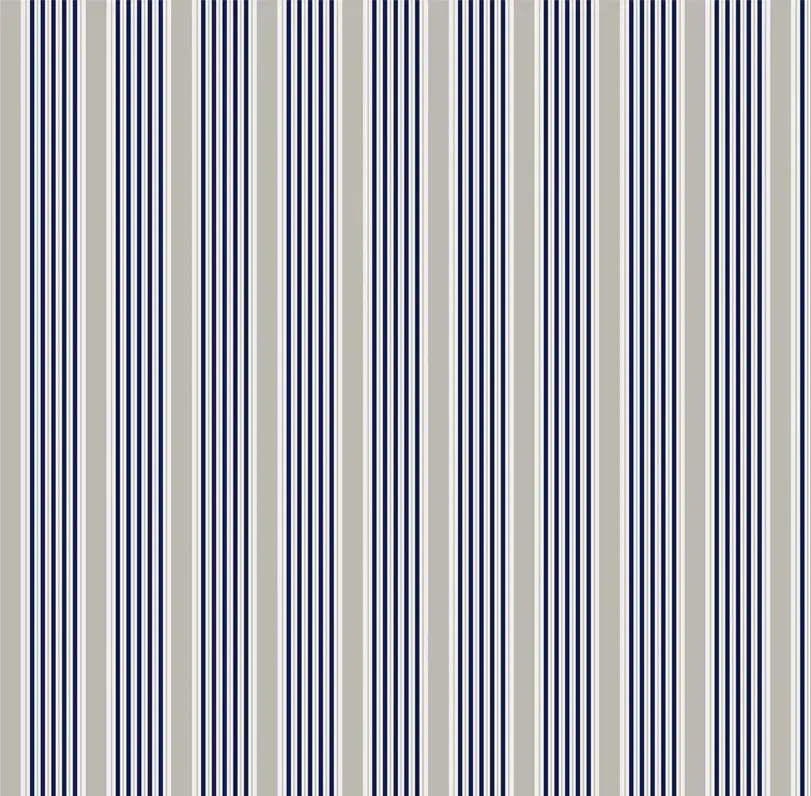 Tapete Streifen dunkelblau beige 1 Streifentapete für das Wohnzimmer