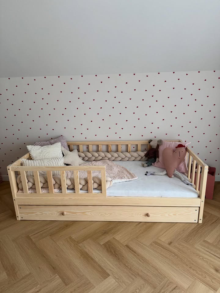 Tapete mit Herzen im Vintage-Stil 2 Wandtapete mit Herzen für die Wand für das Mädchenzimmer