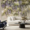 Fototapete Blumen Wisteria - Bluvi 9 Fototapete mit Blumen für das Wohnzimmer