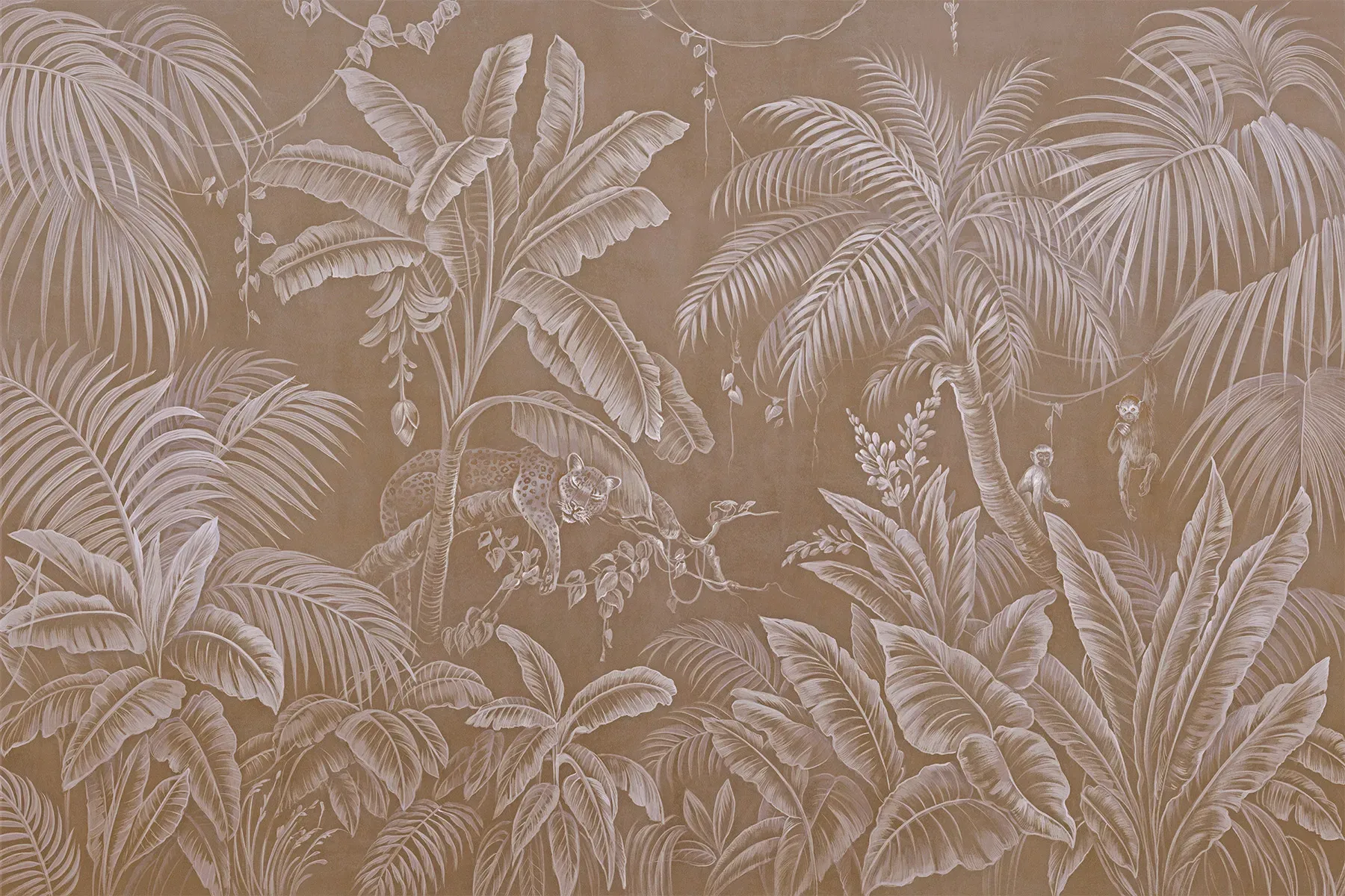 Fototapete Dschungel Prida 2 Fototapete Dschungel Tiger Affen Palmen