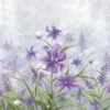 Tapete mit violetten Irisblumen