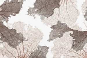 Maritime Fototapete mit Korallenriff beige