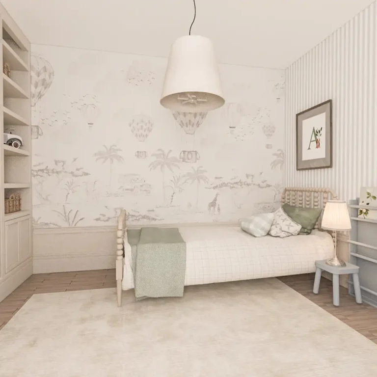 Tapeta safari do pokoju dziecka- styl aesthetic