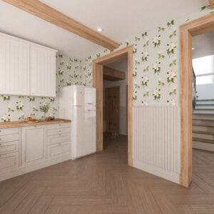 Tapeta do kuchni zamiast płytek