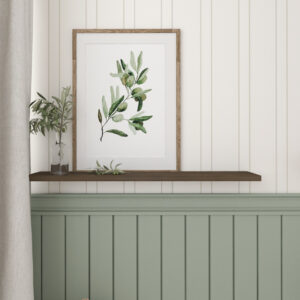 Obraz do salonu z motywem gałązki oliwnej