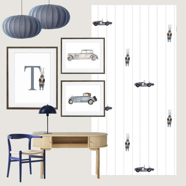 Wallpaper in Mustang-Autos und Rally Rabbit 🚘🚖🐰🐰 und Poster in Oldtimern und Initial mit Rally Rabbit. Set für ein kleines Jungenzimmer aber auch etwas älter ☺️ #jungenzimmer #kinderzimmer #kinderzimmerposter #jungenzimmerposter #jungenzimmerposter #jungenzimmer tapete #jungenzimmer tapete