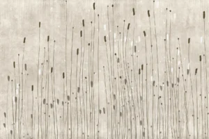 Zartes Pflanzenmotiv – Fototapete, inspiriert von der Natur - Tapete Lilis