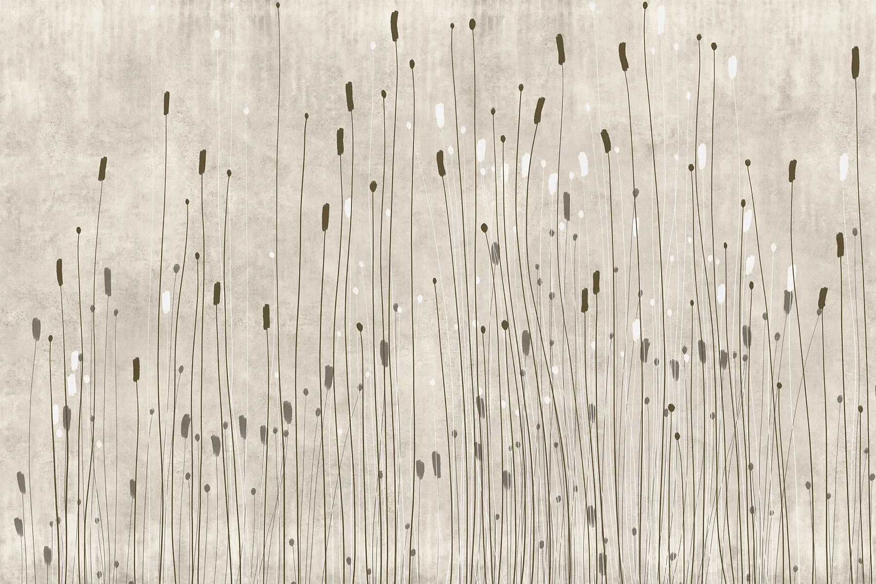 Zartes Pflanzenmotiv – Fototapete, inspiriert von der Natur - Tapete Lilis 1 TPA 0125 0120 00