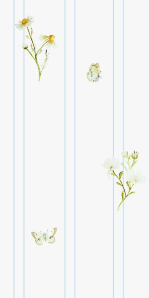 Tapete Kamille Wiesenblumen - auf Rolle