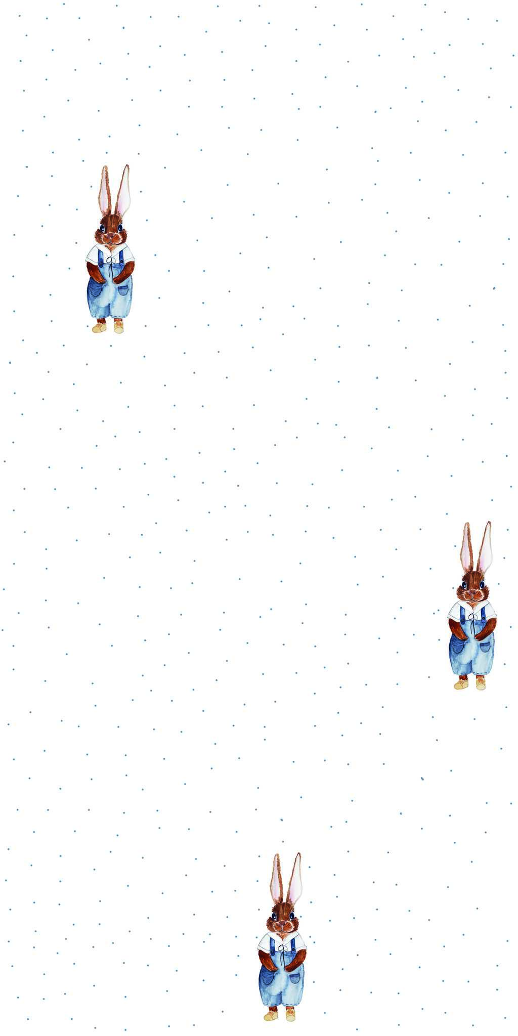 Tapete Hase Stanisław dots - auf der Rolle 1 Tapete Kaninchen Stanisław dots - auf der Rolle