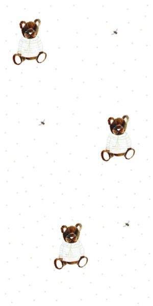 Tapete Bärchen Alinka und Bienchen - auf der Rolle