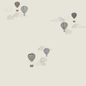 Tapete mit blauen Ballons