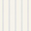 Blaue Tapete mit Blattstreifen | Elegantes botanisches Motiv