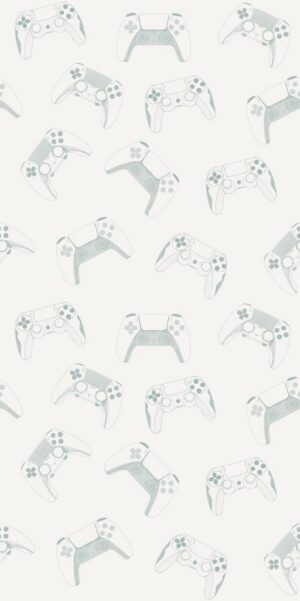 Gaming-Tapete Salbeigrün | Helle Tapete für das Gamerzimmer