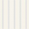 Blaue Tapete mit Blattstreifen | Elegantes botanisches Motiv