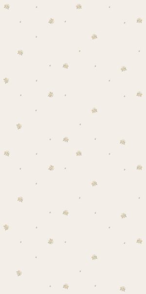 Zarte Tapete mit kleinen gelben Blümchen | Muster Sonnige Wiese