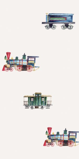 Tapete Züge – Bezaubernde Dekoration für das Jungenzimmer